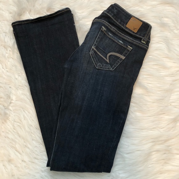 American Eagle Outfitters Denim - Dark Blue Flare Leg Jeans